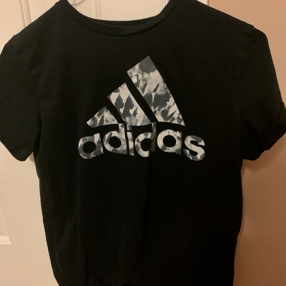 Black Adidas Tee size youth large